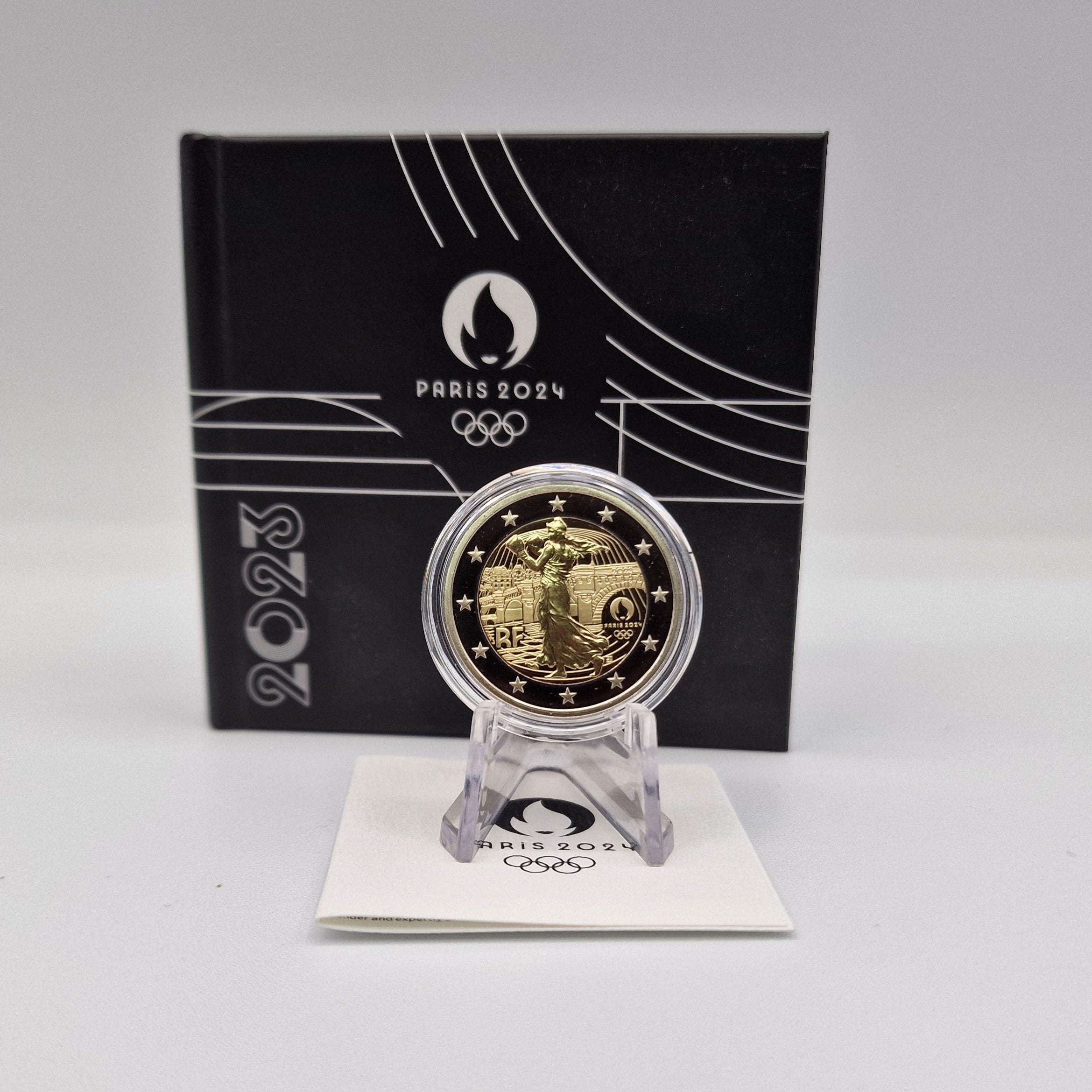 2023 Jogos Olímpicos de Paris (2024) - 2€ França Proof